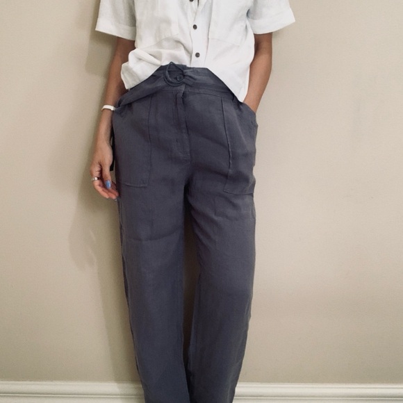 Tahari Pants - Brand New 100% linen Tahari L